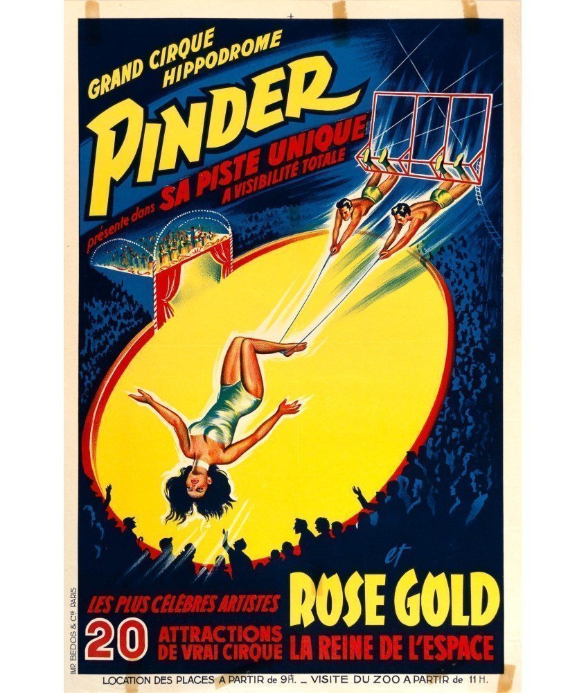 GRAND CIRQUE HIPPODROME PINDER. ROSE ET GOLD