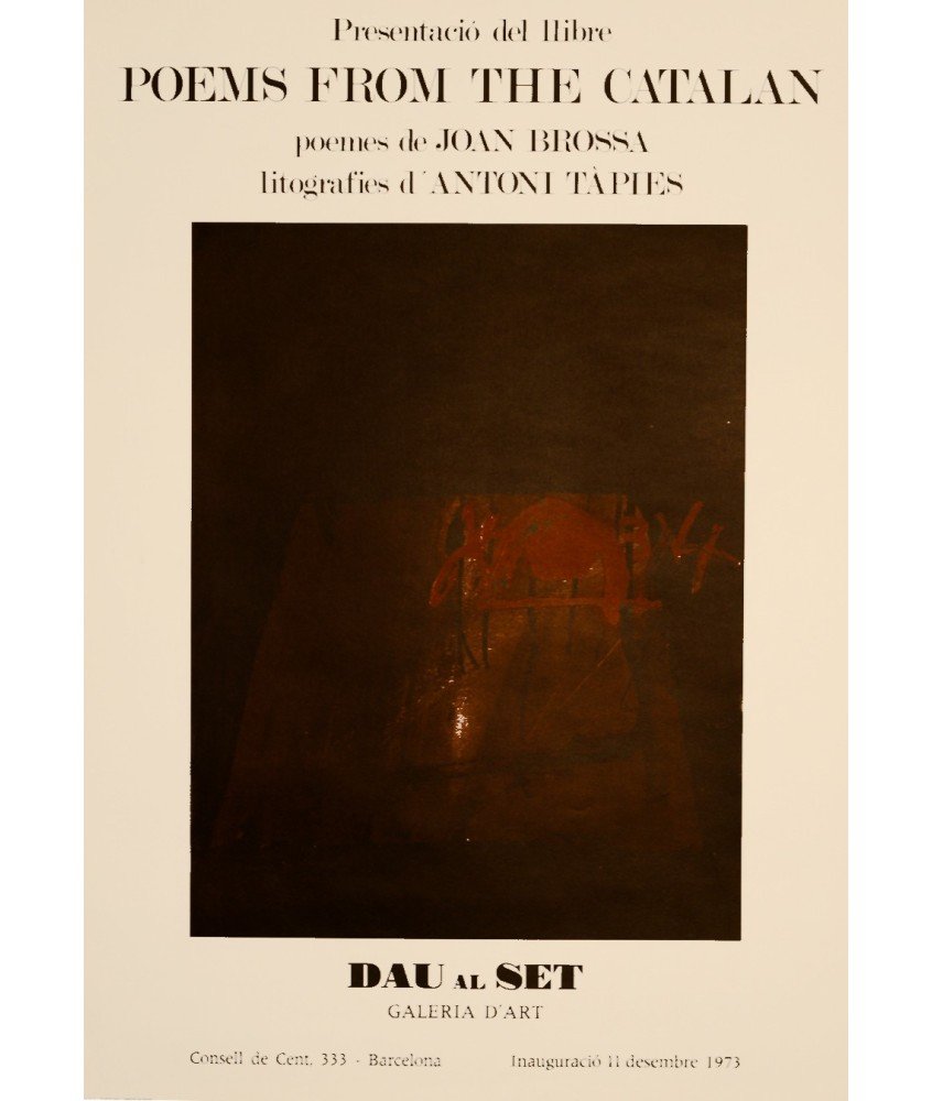 TAPIES. POEMS FROM THE CATALAN JOAN BROSSA