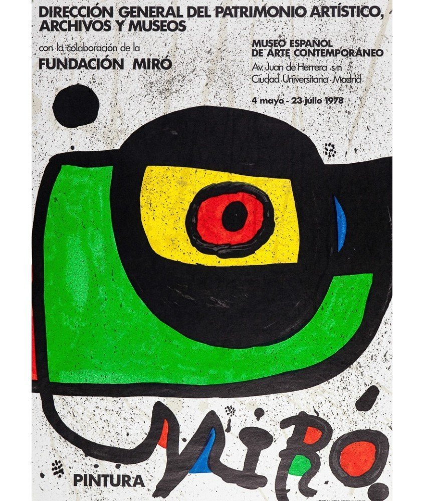 PINTURA MIRÓ i FERRÀ, JOAN (Barcelona 1893 - Palma de Mallorca 1983). MADRID 1978 