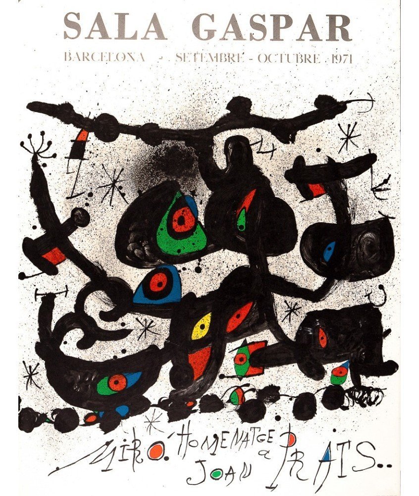MIRÓ i FERRÀ, JOAN (Barcelona 1893 - Palma de Mallorca 1983) HOMENATGE A JOAN PRATS. SALA GASPAR 1971