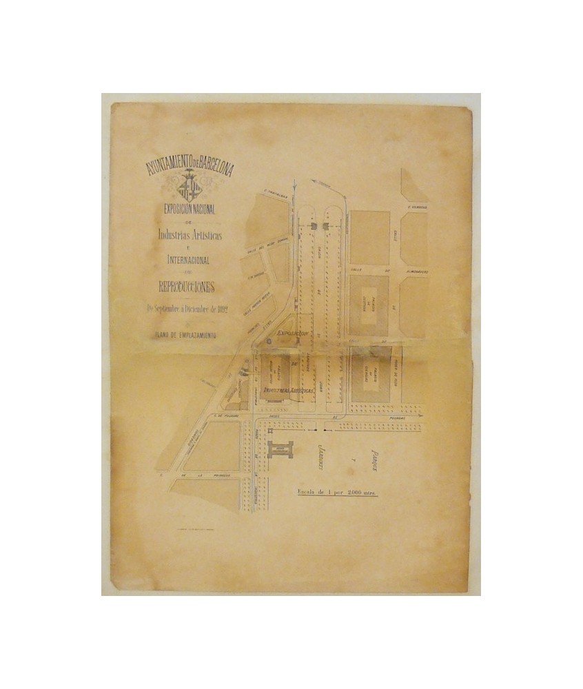 EXPOSICIÓN INDUSTRIAS ARTÍSTICAS, BARCELONA 1892