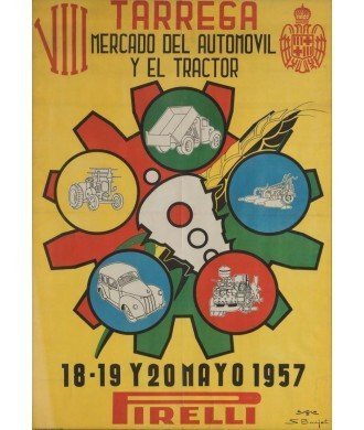 TARREGA VIII MERCADO DEL AUTOMOVIL Y EL TRACTOR 1957