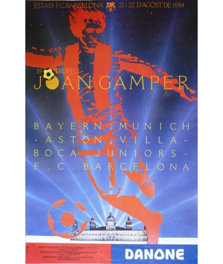 19 TROFEU JOAN GAMPER 1990. BAYERN/ASTON VILLA/BOCA JUNIORS/BARCELONA
