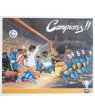 C.F. BARCELONA REAL VALLADOLID. AUTOGRAFO DE RAMALLETS