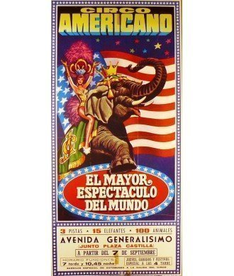 CIRCO AMERICANO EL MAYOR ESPECTACULO DEL MUNDO. 1972