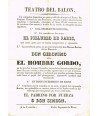 TEATRO DEL BALON. CADIZ. Ca. 1830. DON GERONIMO O SEA EL HOMBRE GORDO