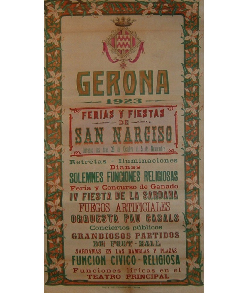 FERIAS Y FIESTAS GERONA 1923