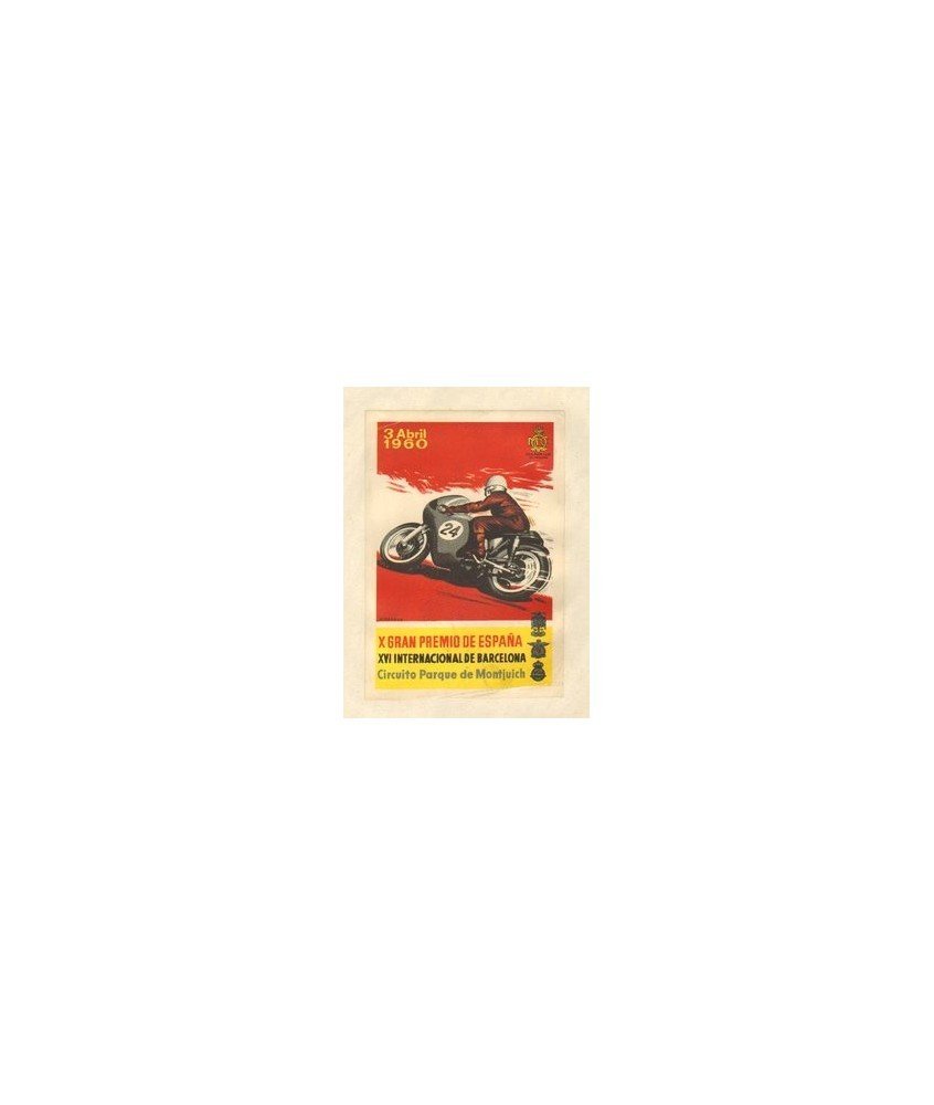 X GRAN PREMIO DE ESPAÑA y XVI INTERNACIONAL DE BARCELONA. 1960. GRANELL. REAL MOTOCLUB CATALUÑA