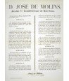 JOSE DE MOLINS ALCALDE DE BARCELONA 1856. CABALLERIAS