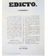 EDICT. BARCELONA 1845. LOTTERY