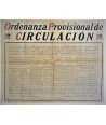 PROVISIONAL CIRCULATION ORDINANCE. BARCELONA 1925.