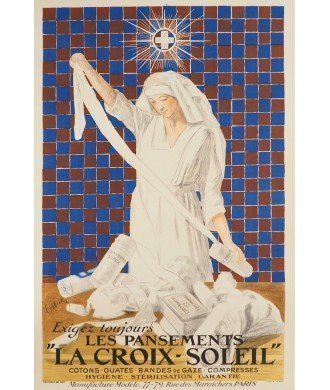 Original Cappiello La Croix-Soleil Poster | French Medical Advertising