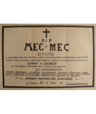 R.I.P. MEC-MEC INVITA. SARAO DE SEPELIO