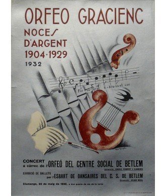 ORFEO GRACIENC. NOCES D'ARGENT 1904-1929