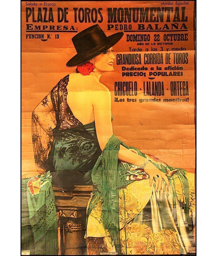 PLAZA TOROS MONUMENTAL.1939. CONCHITA PAEZ