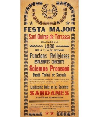 TERRASSA. FESTA MAJOR DE SANT QUIRZE 1930