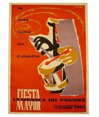 FIESTA MAYOR VILAFRANCA DEL PANADES 1961