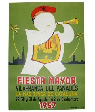 FIESTA MAYOR VILAFRANCA DEL PANADES 1957