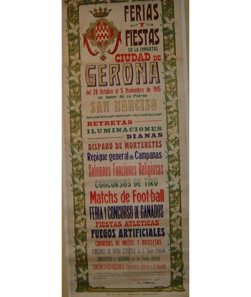 FERIAS Y FIESTAS GERONA 1915
