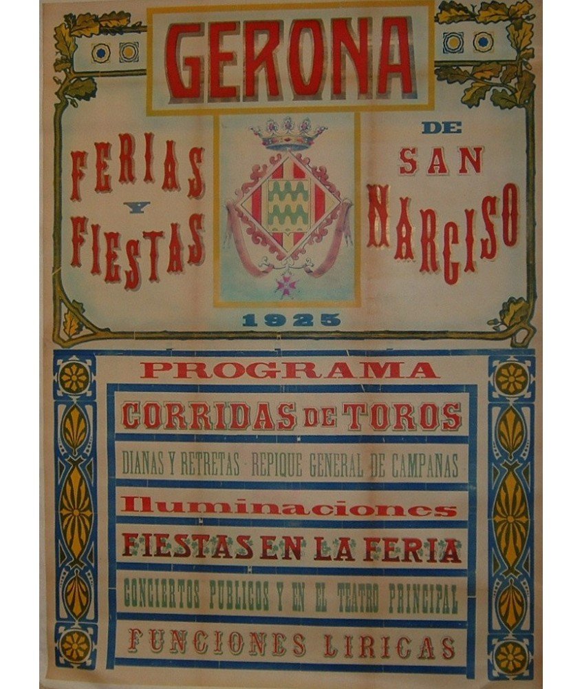 FERIAS Y FIESTAS GERONA 1925