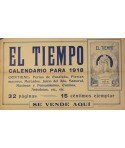EL TIEMPO, CALENDARIO PARA 1918
