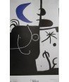 JOAN MIRÓ DONA DAVANT LA LLUNA II, 1974